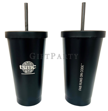 客製化活動用禮贈品-不鏽鋼吸管杯500ml