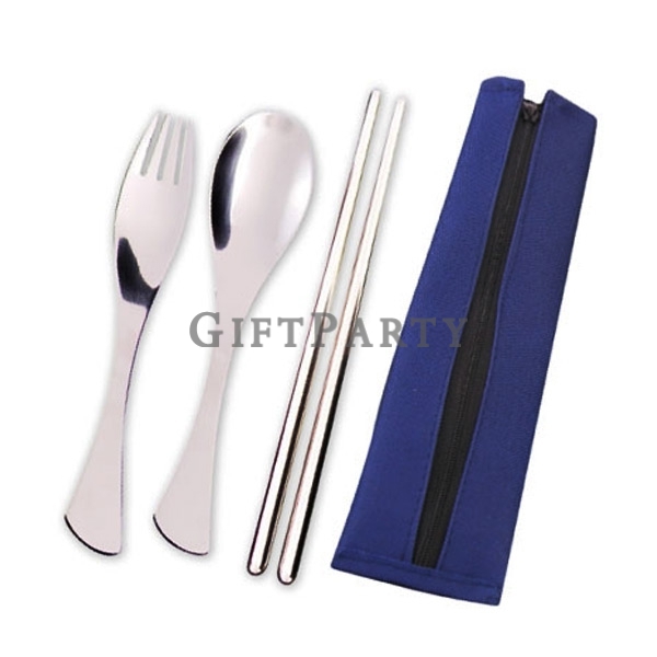 魚尾餐具組,不鏽鋼餐具,環保餐具,帆布餐具包,客製化餐具,企業贈品,禮品,贈品