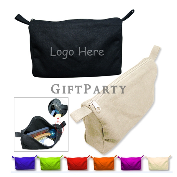 Canvas Small Cosmetic Bag 12oz,帆布製小化妝袋12oz,禮品,贈品,紀念品,禮贈品,Advertising gifts, promotional gifts, custo