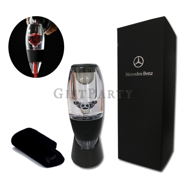 賓士紅酒醒酒器,wine decanter, custom decanter, corporate gift, logo engraved gift, wine accessory