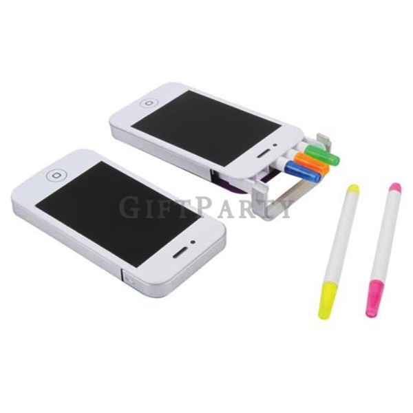 Iphone case set multicolor highlighter pen,iphone手機造型5色螢光筆組,手機贈品,Iphone case set multicolor highligh