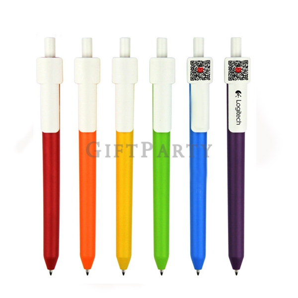 客製廣告筆,原子筆,禮品,贈品,禮贈品,廣告贈品,展場贈品,-白桿條碼中性筆廣告筆0