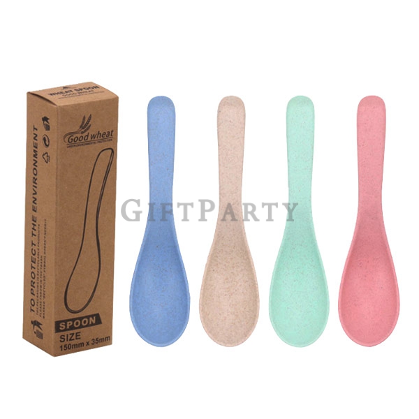 禮品,贈品,廣告禮品,農會贈品,社區贈品,婆婆媽媽最愛,環保餐具-環保小麥湯匙(四入裝)