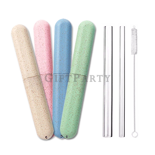 客製化禮品,廣告贈品,環保禮品,環保贈品,玻璃吸管四件套,玻璃吸管組, Customized gifts, advertising gifts, promotional gifts, corporat