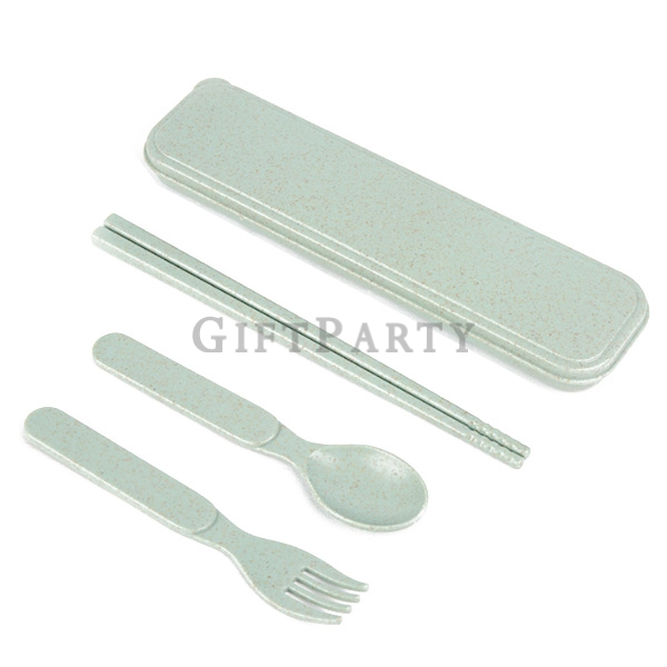 兒童餐具,禮品,贈品,禮贈品,兒童贈品,兒童禮品,三件餐具組,小麥秸桿三件式兒童餐具