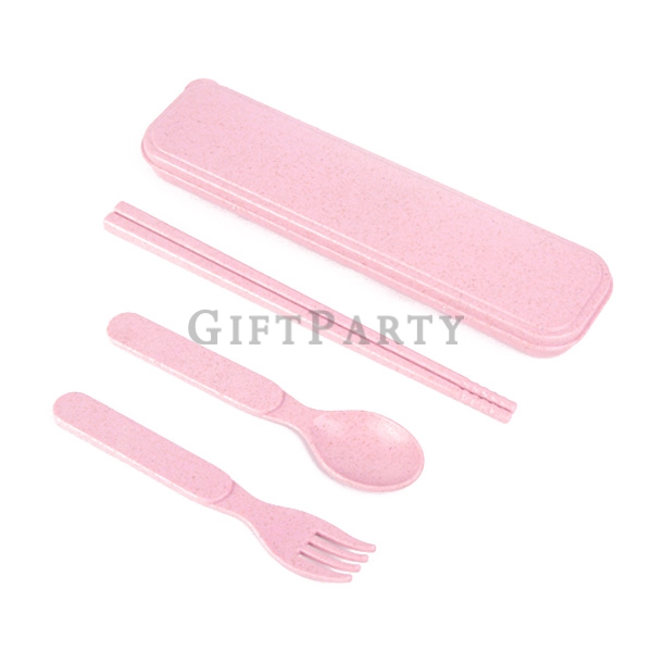 兒童餐具,禮品,贈品,禮贈品,兒童贈品,兒童禮品,三件餐具組,小麥秸桿三件式兒童餐具