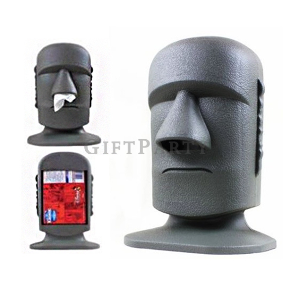 創意禮品,紀念品,-摩艾塑料紙巾盒,Moai tissue paper box