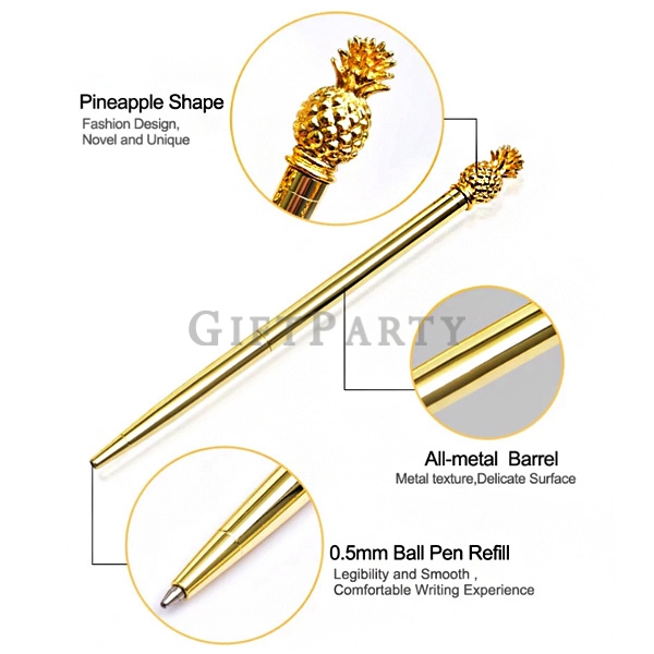 設計造型筆,金屬筆,旺旺筆,銀行贈品,賭場贈品,設計款造型筆,贈品定制,廣告贈品,金屬鳳梨造型筆