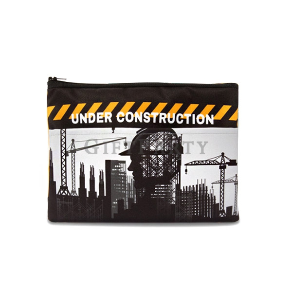 Front pocket A5 zipper storage bag-前置口袋雙層A5文件拉鍊袋