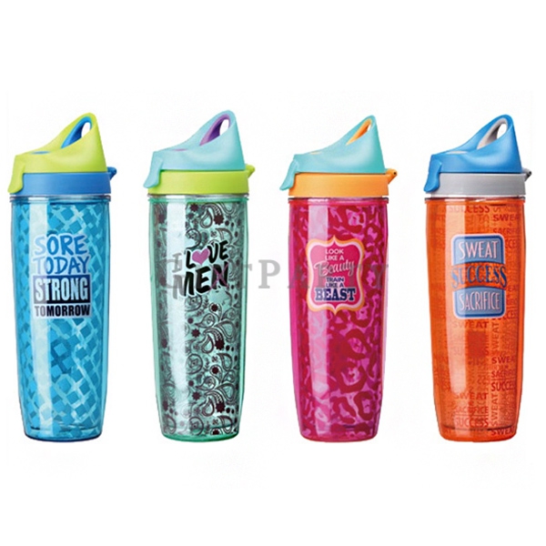 AS Double Wall Bottle with Straw,塑料AS雙層隨手杯,廣告杯,運動水壺,企業贈品,禮品,贈品,紀念品,百貨贈品,球隊紀念品,