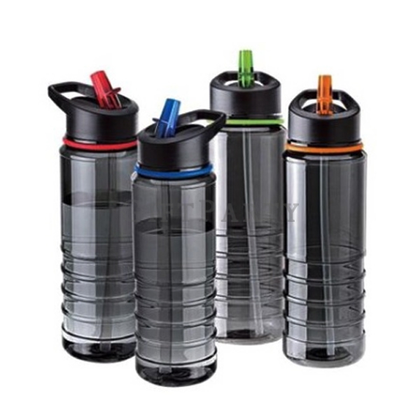 Plastic with straw water bottle,塑料吸管太空瓶