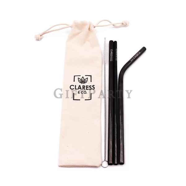 Stainless steel straw-304不鏽鋼吸管套裝-黑,黑吸管,時尚禮品,雜誌附錄,禮品,贈品,logo贈品,企業贈品,百貨贈品,微風贈品,