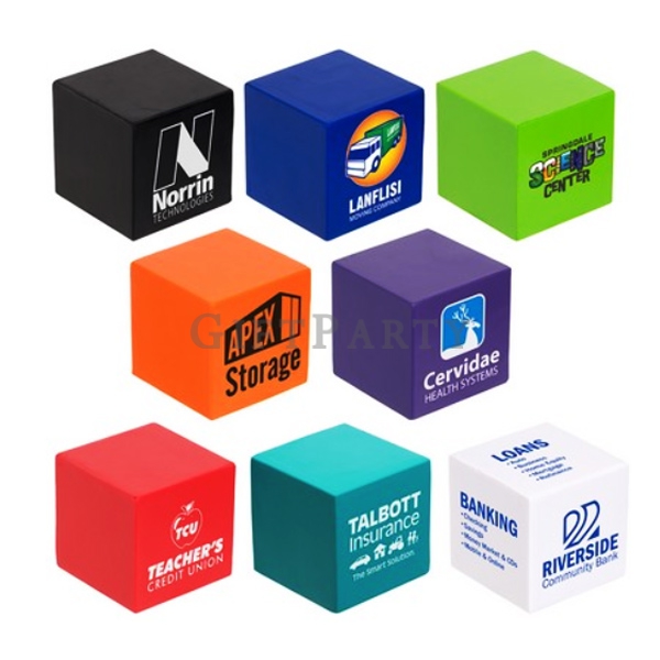 Cube Stress Reliever-方型PU壓力球,禮品,贈品,客製化禮品,藥廠贈品,職能治療手復健,客製化壓力球,PU發泡玩具,企業贈品訂製,方型舒壓球