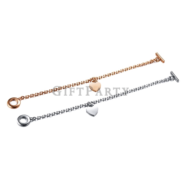 Heart shaped stainless steel bracelet,金屬愛心手鍊,愛心產業鍊,心形手鍊,百貨公司情人節贈品,微風贈品,精品紀念品,聯名手鍊,客製化禮品