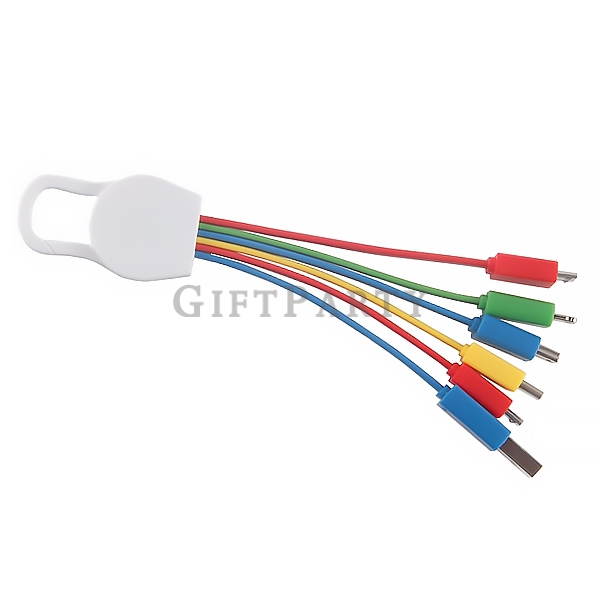 Climbing hook sytle 6in1 charging cable,登山扣6in1USB充電傳輸線,Advertising gifts, promotional gifts, custom