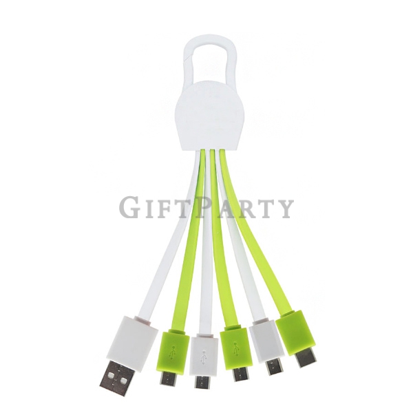 Climbing hook sytle 6in1 charging cable,登山扣6in1USB充電傳輸線,Advertising gifts, promotional gifts, custom