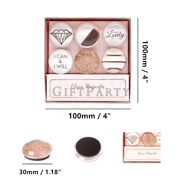 Gifts for Fashion,Marble glass magnet,時尚禮品,時尚贈品,大理石風格,客製化禮品,飯店贈品,日本贈品,設計款贈品,客製玻璃磁鐵(6入),Advertising g
