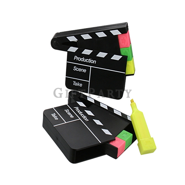 電影贈品,電影紀念品,電影週邊贈品,電影拍板螢光筆三色,Movie action highlighter, Advertising gifts, promotional gifts, custom L