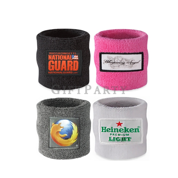 Sports wrist cotton sweatband,活動贈品,品牌贈品,廣告贈品,運動贈品,路跑贈品,職棒贈品,品牌贈品,客製運動護,腕刺繡背章