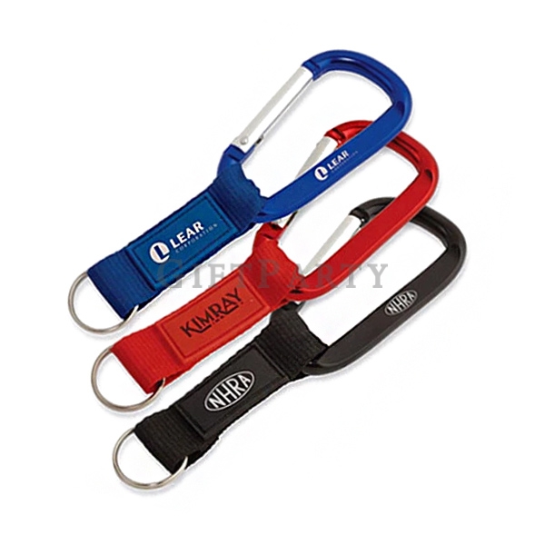 Key Tag with Carabiner,品牌贈品,雜誌附錄,百貨贈品,山登扣鑰匙圈,Customized Lanyard Carabiner Key Ring With Rubber LOGO,