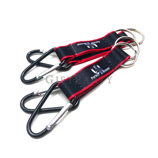 Key Tag with Carabiner,品牌贈品,雜誌附錄,百貨贈品,山登扣鑰匙圈,Customized Lanyard Carabiner Key Ring With Rubber LOGO,