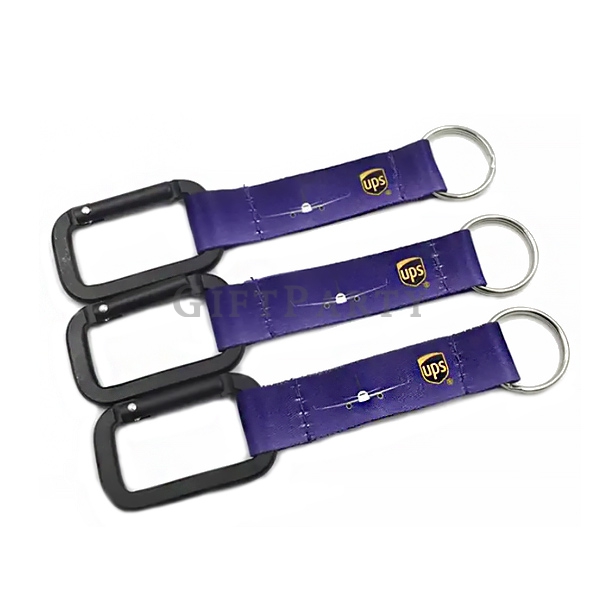 Polyester Keychain With Carabiner ,客製贈品,熱轉印織帶鑰匙圈帶登山扣,廣告禮品定制,促銷禮品,定制logo禮品,企業禮品,禮品公司定制,股東紀念品