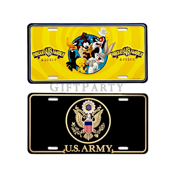 Custom Embossed Car License Plate Aluminum Decorative Car Number Plate Souvenir,工業風贈品,客製車牌,定制車牌,汽車贈品