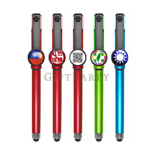 Round shape mobile phone holder pen,CM672-圓形LOGO手機支架筆國旗筆,Flag pen,Advertising gifts, OEM gifts, prom