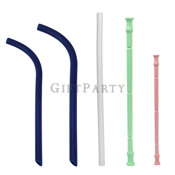 Eco Friendly Silicone  Collapsible Straws With Case,矽膠吸管,禮品,環保禮品,贈品,股東會贈品,硅膠折疊吸管膠囊盒,Advertising gift