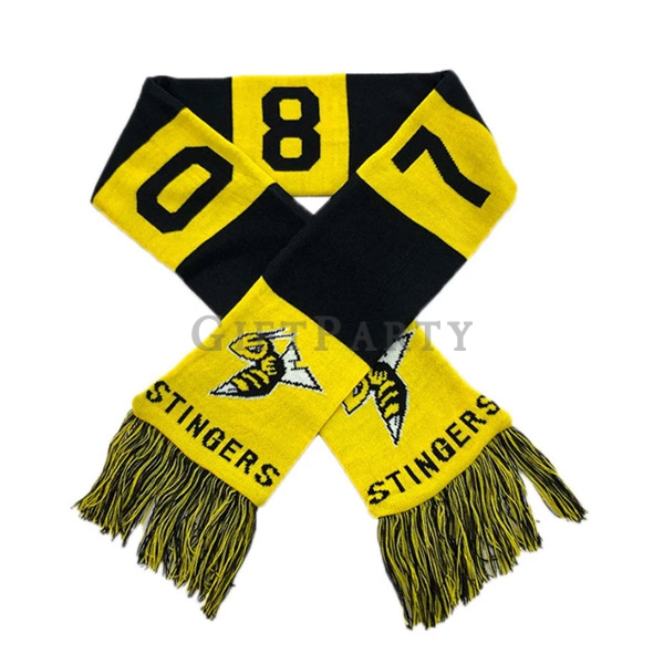 High Quality Logo Printed Acrylic Knitted Jacquard soccer fans scarf,Custom scarf,客製圍巾,客製緹花圍巾,客製圍巾,足