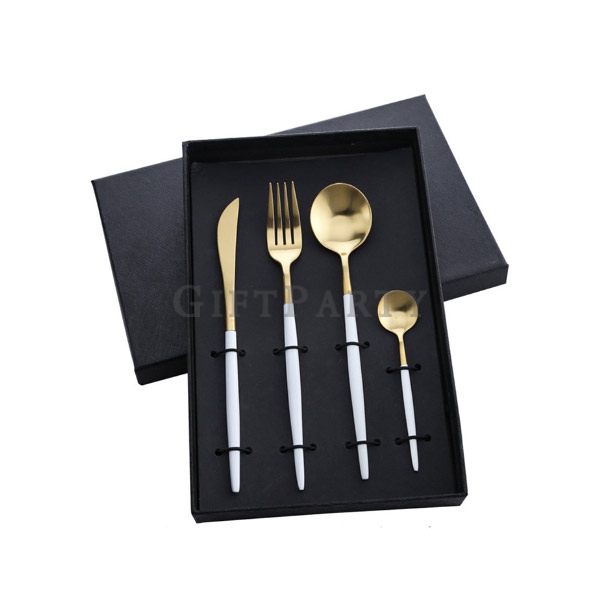 Portuguese tableware cutlery set,葡萄牙餐具四件組禮盒,restaurant cutlery, flatware set spoon and fork stainles