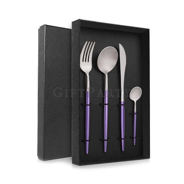 Portuguese tableware cutlery set,葡萄牙餐具四件組禮盒,restaurant cutlery, flatware set spoon and fork stainles