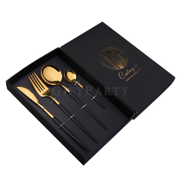Portuguese tableware cutlery set,葡萄牙餐具四件組禮盒,restaurant cutlery, flatware set spoon and fork stainles