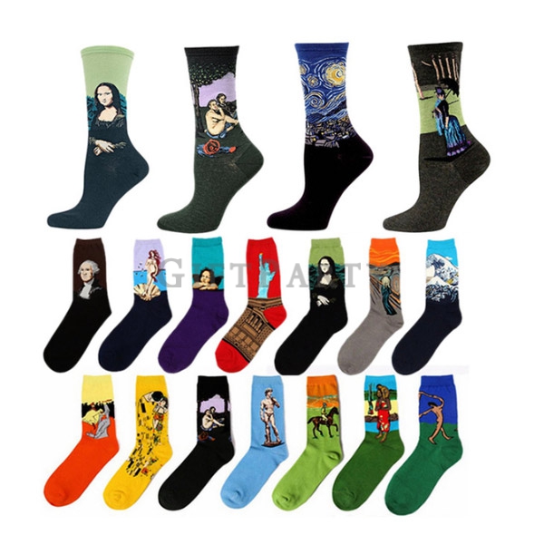 客製企業贈品,跑路贈品,客製襪子,客製襪子全彩印刷,Custom logo cotton sport sock full color printing, Customized gifts, promo