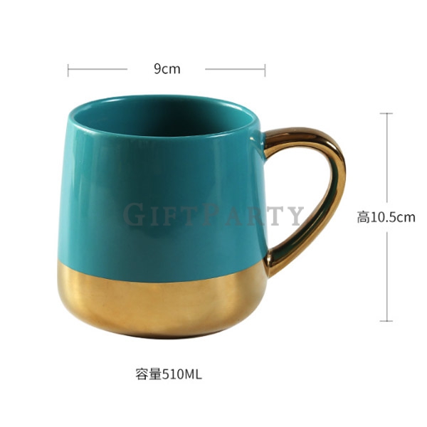 股東會贈品,金邊手柄咖啡杯馬克杯3
