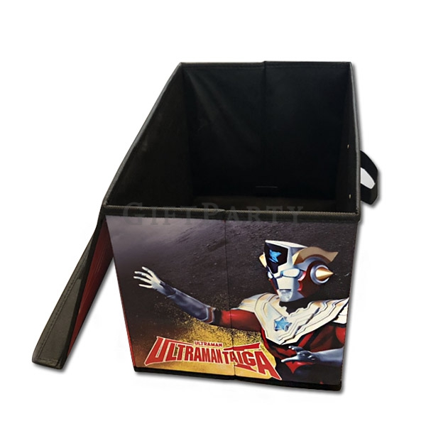 Folding storage box PU leather five-sided color printing,折疊收納箱PU皮革五面彩印,Custom Folding storage box
