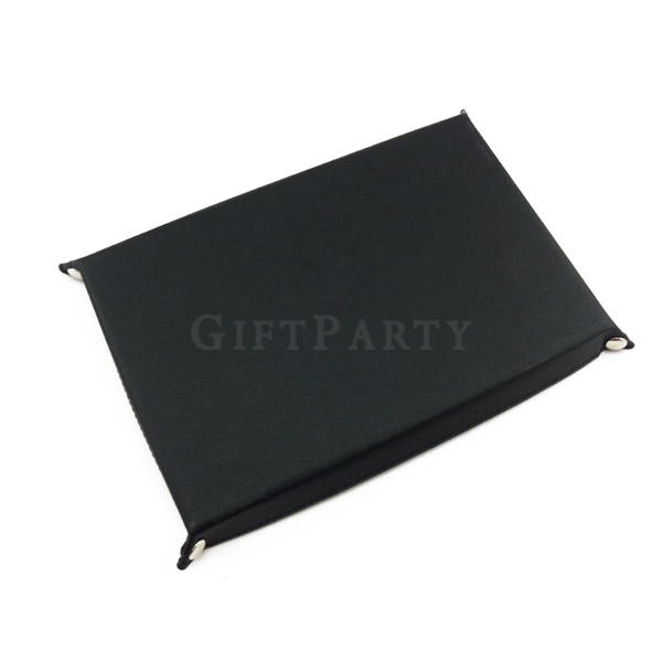 PU leather rectangular change storage tray,PU皮革長方形零錢收納盤,皮革折疊收納盤,