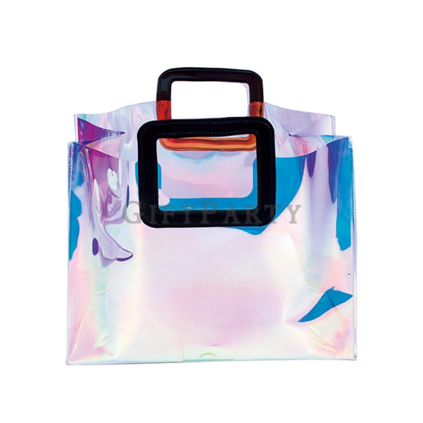 Laser PVC bag tote,客製PVC購物袋,企業贈品,彩妝贈品,鐳射PVC袋手拿袋, Advertising gifts, promotional gifts, corporate gif
