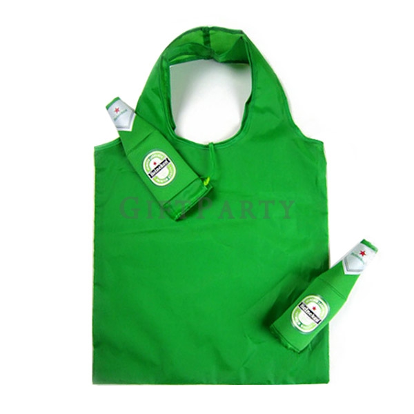 Bottle shape folding shopping bag,酒瓶造型環保袋定制,Beer giveaways, beer souvenirs, beer gifts
