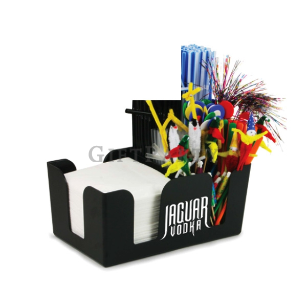 Beer brand souvenir gift OEM,ABS bar and napkin caddy,塑料餐巾盒餐巾架,啤酒贈品,