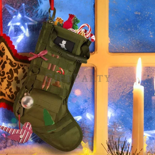 Custom Molle Gear Magazine Storage Bag Tactical Stockings Christmas Gifts ,迷彩戰術聖誕襪掛袋掛包5