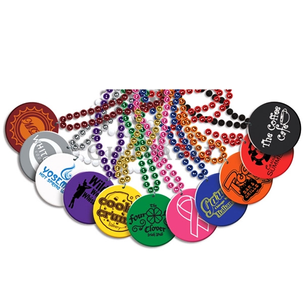 Medallion Beads Necklace with Custom Logo,夜店贈品,啤酒節贈品,啤酒紀念品,狂歡節珠鍊獎章珠鍊項鍊2