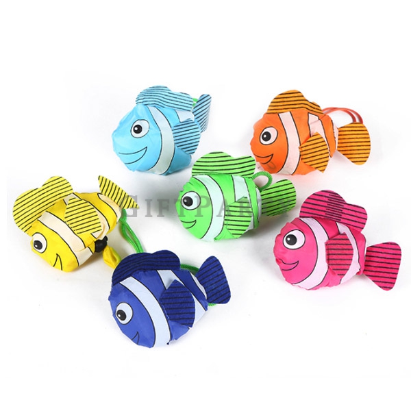 fish foldable shopping bag,動物環保袋,折疊環保袋,