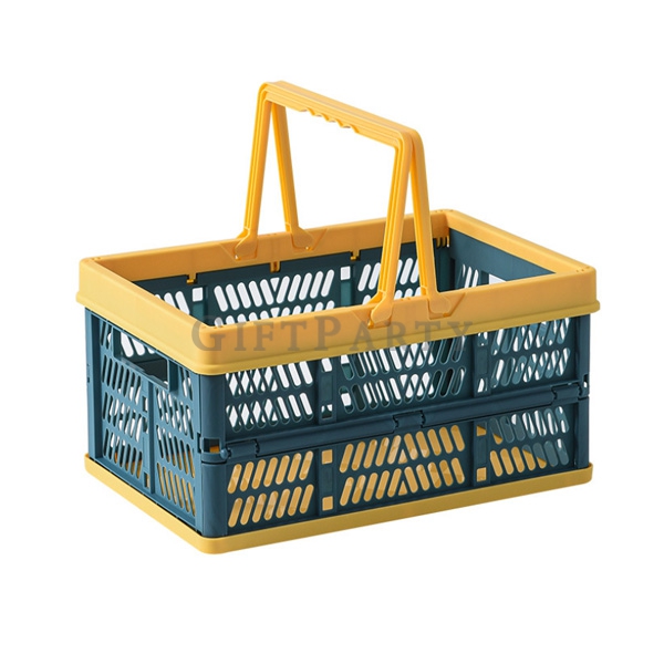 Plastic Shopping Collapsible Market Tote Basket,啤酒贈品,日本贈,品牌贈品,客製化禮品,企業禮品,塑料折疊籃野餐籃購物籃(小)0