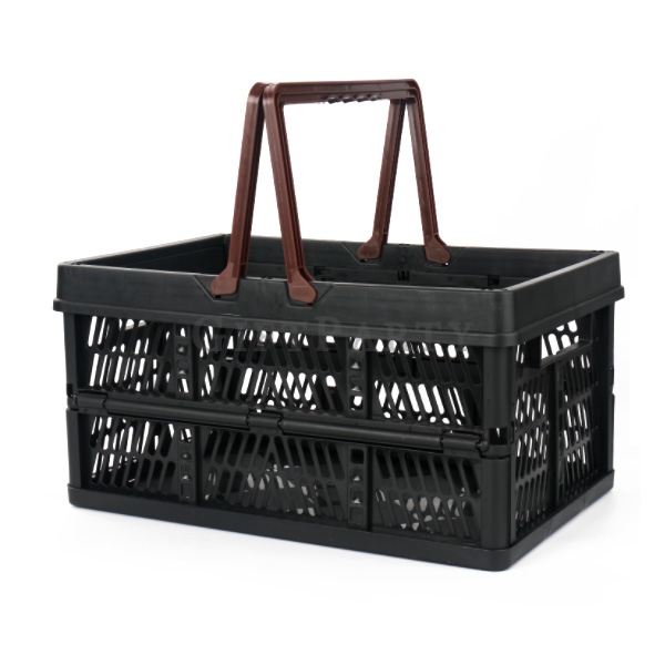 Foldable Plastic Basket,潮贈品,啤酒贈品,塑料折疊籃超市購物籃(中)