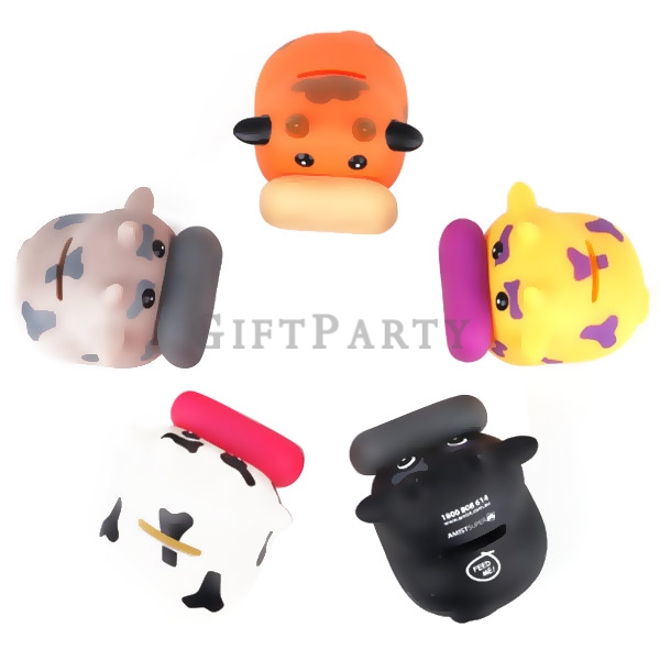 PVC Plastic Money Saving Box Cow Piggy Bank,牛存錢筒,牛年存錢罐,MONEYBANK,銀行贈品,禮品,贈品,牛造型存錢筒