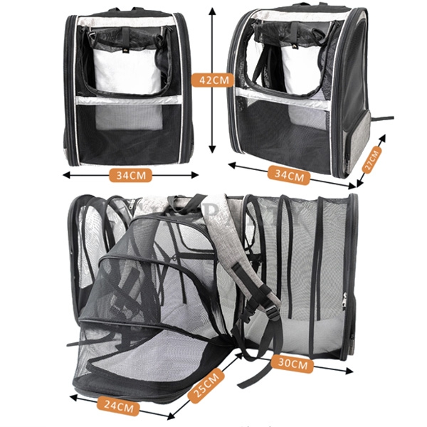 Pet backpack can expand the space,寵物戶外揹包,寵物包,透氣寵物背包,寵物揹包可擴充空間