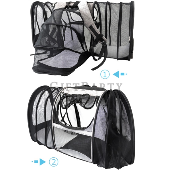 Pet backpack can expand the space,寵物戶外揹包,寵物包,透氣寵物背包,寵物揹包可擴充空間
