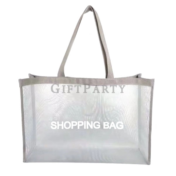 Customized nylon mesh shopping bag, nylon mesh shopping bag, gauze shopping bag, large size shopping
