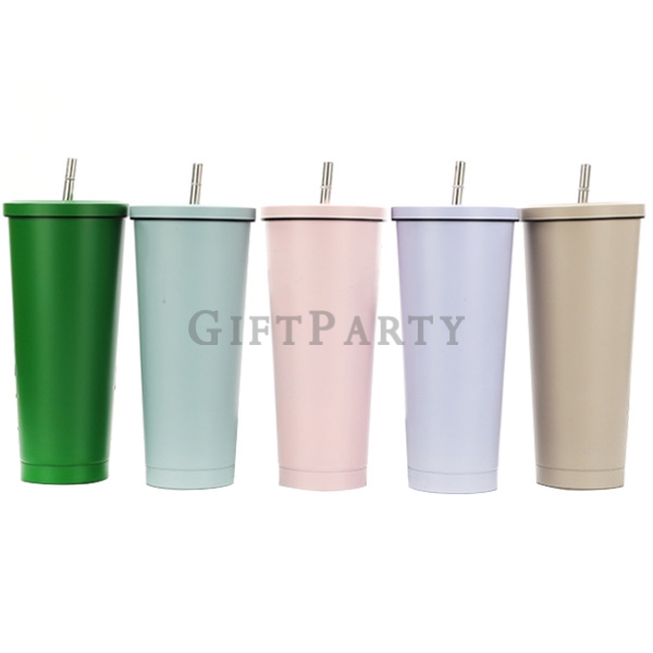 750ml stainless steel cup with straw,不鏽鋼吸管杯750ml2